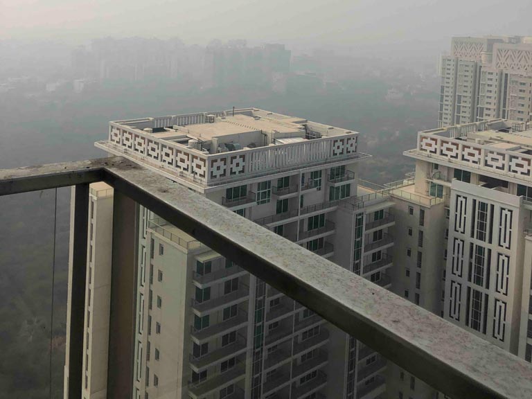 Balcony at 4BHK Apartment in DLF Crest