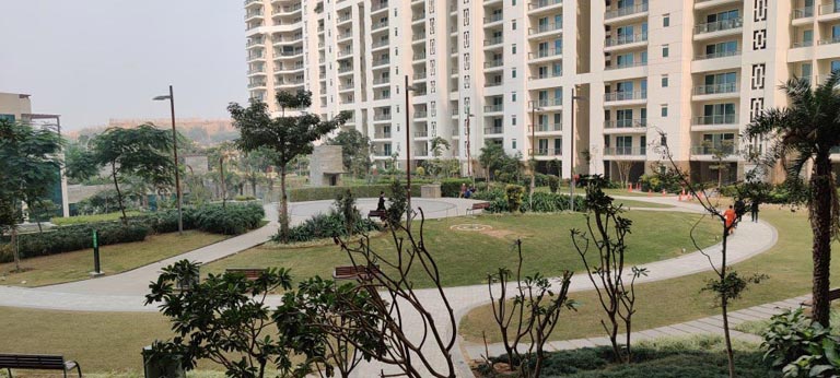 Balcony 2 in 3 Bedroom Apartment at DLF Crest Gurugram